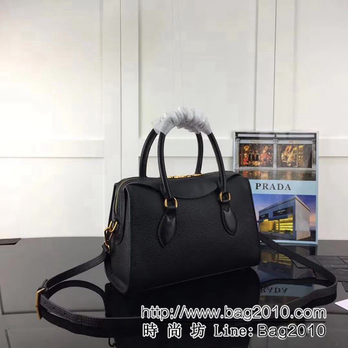 普拉達PRADA原單 2018早春經典爆款 PRADA 1BH093原單荔枝紋配平紋手提肩背包 PHY1475